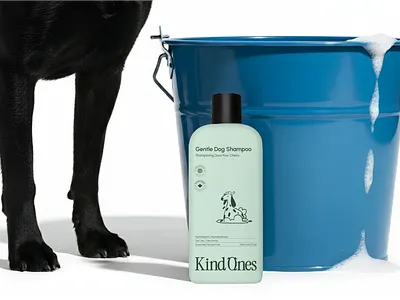 Kind Ones | Packaging & Branding Design bottle brand identity branding care cream design dog green hair illustration jar label logo logo design packaging packaging design pet shampoo