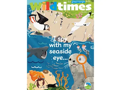 A Seal by the Sea X Vicky Scott animals editorial educational magazine nature