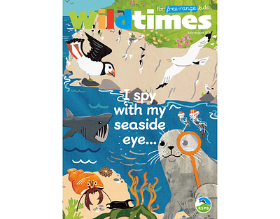A Seal by the Sea X Vicky Scott animals editorial educational magazine nature
