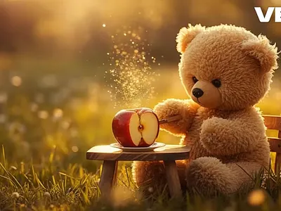 AI-Assisted Animation: Teddy Bear Storytelling Scene aiart canva creativeai cuteart digitalart effects fantasyart holidayart lightroom madewithai midjourney newyear2025 photoshop shanatova teddybear