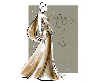 Runway in Real Time X Elly Azizian drawing fashion fashion brand line live event drawing