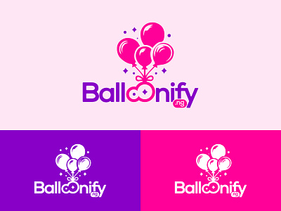 Balloonify Logo 🎈 | Logo Design balloon logo balloonify balloons event logo logo logo design logo designer party logo wordmark