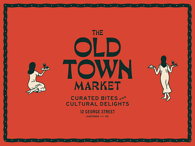 The Old Town Market: Brand Design brand design branding character custom custom logo handdrawn handmade logo identity illustration logo market old town the old town market vintage woman