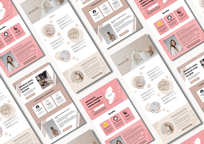 Whole Webpage of the Landing Page Samples canva graphic design landing page web design webpage
