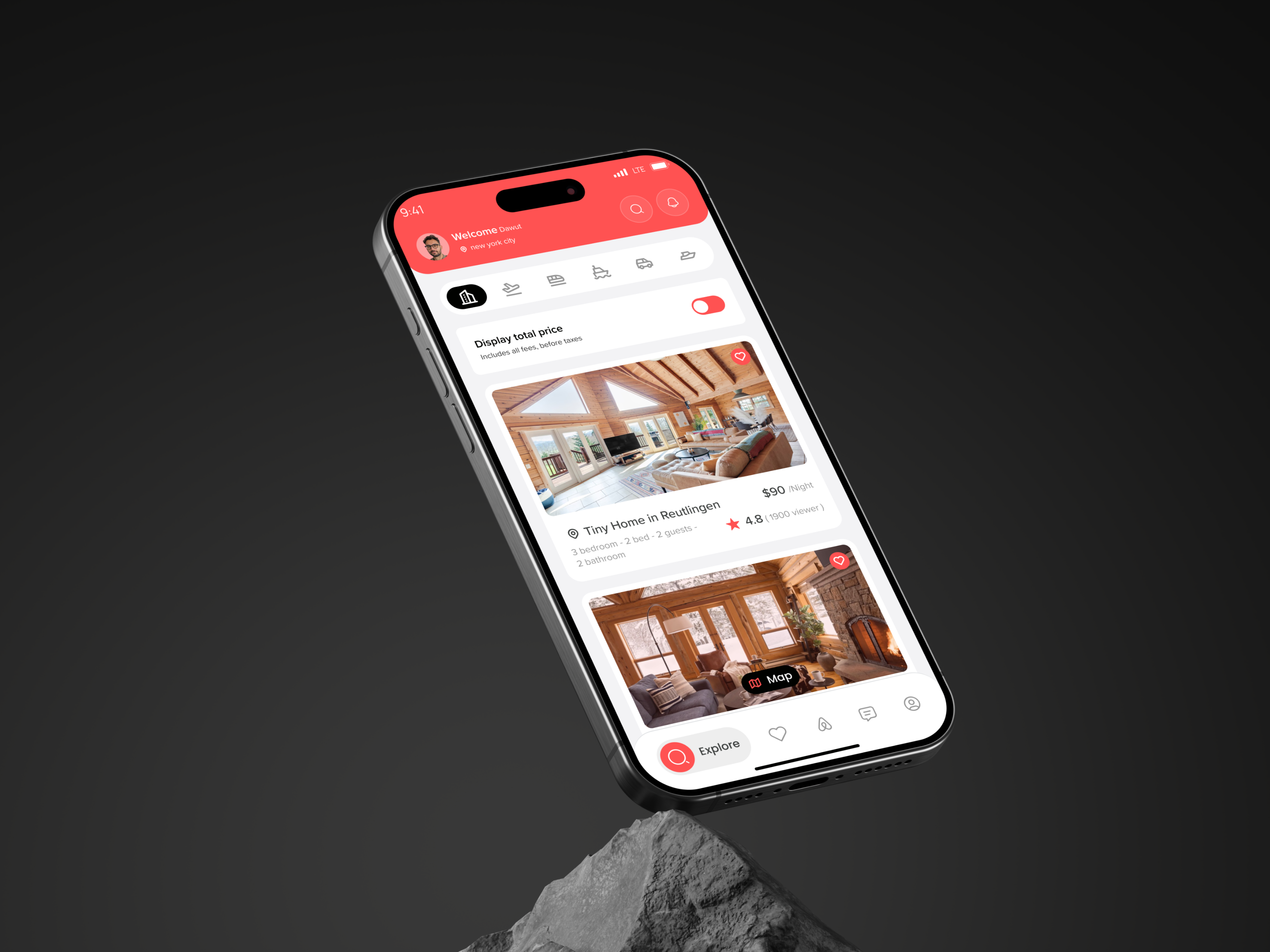 Airbnb Booking & Travel App UI Design airbnb app booking app booking mobile booking platfrom flight booking flight booking app hotel booking hotel booking app mobile app mobile app design mobile app ui online booking app online hotel booking travel app travel app ui ui ui design uiux ux vacation app