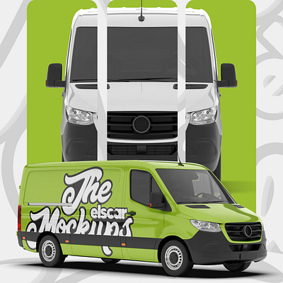 Cargo Van Mockup - 001 advertising auto automotive branding business cargo delivery design distributor graphics illustration marketing minivan mock up mockup trailer transportation van vehicle wrap