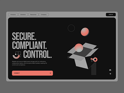Web3 home page coin compliance crypto crypto illustration design digital fintech illustration platform security storage trust ui ux wallet web web design web3 website