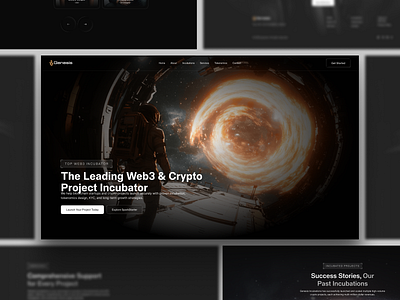Crypto Landing Page bitcoin blockchain crypto crypto landing page cryptocurrency ethereum finance fintech landing landing page saas saas landing page startup trading web design web3 web3 incubator