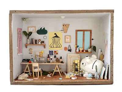 Home Alone abran animation design drawing graphic design home homealone illustration interiordesign miniature objects room