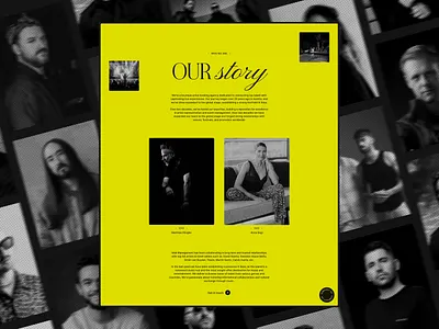 MAK Management pt.05 art direction bold branding design landing minimal music typography ui web website wordpress