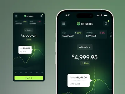 Crypto & Stocks Portfolio App UI android app design banking app crypto app cryptocurrency dark mode ui finance app finance tracker fintech design investment app ios mobile app mobile dashboard neobanking portfolio tracker product design trading trading app ui ux