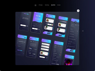 Hybrid Applicaton android appa ppalication brand branding dark ui gradient graphic design icon set icons designer illustrator ai ios mockup photoshop psd popup print designer senior designer typo typography ui ux ui ux designer vector shapes website