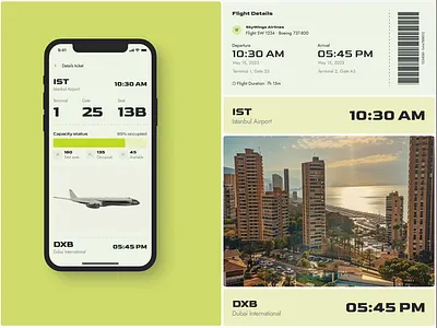 Flight ticket app concept ✈️ app design simply design ui ux