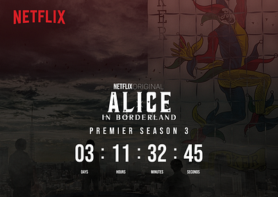 DailyUI - Countdown Timer alice in borderland dailyui figma netflix ui ux uxui web