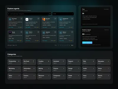 A8agent - AI Agent Directory ai aiproducts artificialintelligence branding figmadesign techinnovation techtools uidesign uiux