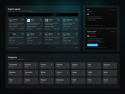 A8agent - AI Agent Directory ai aiproducts artificialintelligence branding figmadesign techinnovation techtools uidesign uiux