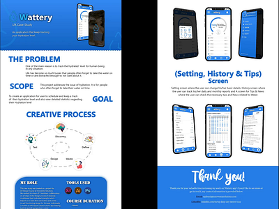 Water Drinking Reminder App - UI/UX CASE STUDY adobexd android app development design uiux uiuxcasestudy waterapp