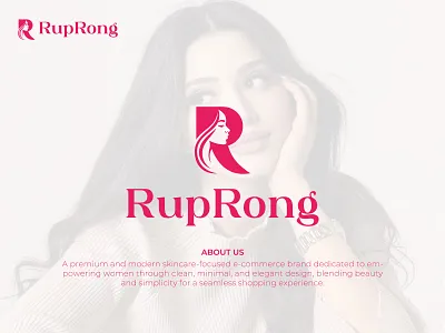 RupRong - A Premium Beauty & Skincare Brand Identity beauty beauty product logo brand identity cosmetics custom logo feminine logo design graphic designer letter r logo logo design logo for female brand luxury skincare minimal minimalist branding organic cosmetic logo packaging design premium skincare branding skincare skincare branding skincare logo visual identity