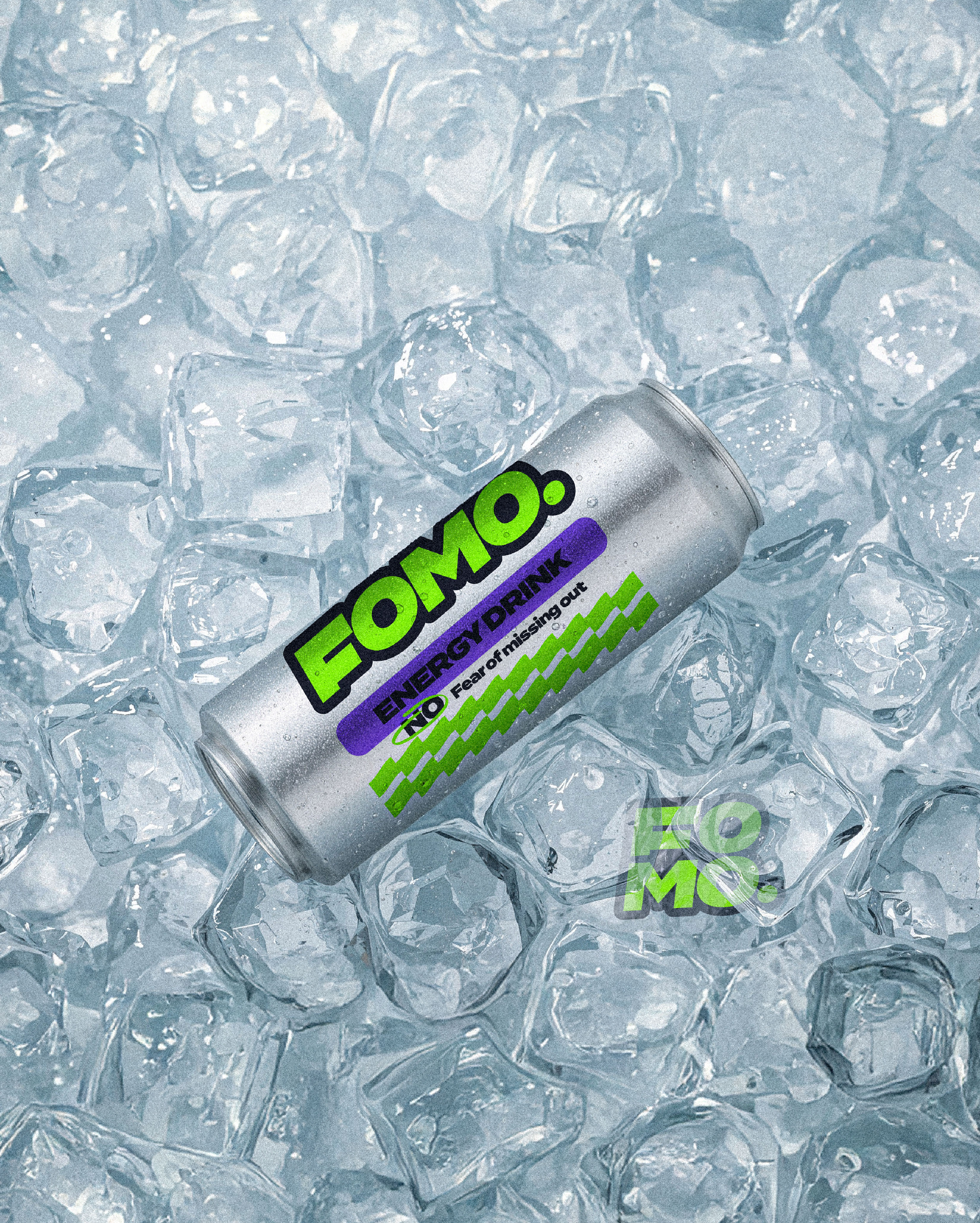 Packaging Design - FOMO Energy Drink branding design energydrink graphic design illustration illustrator logo packaging photoshop ui ux vector