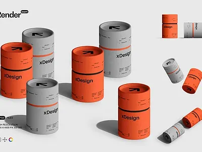 Paper Tubes Mockups book mockup box box packaging brand mockup branding mockup cylindrical jar mockup mockup package packaging paper tube paper tubes mockups scene creator tube mockup