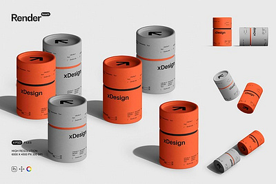 Paper Tubes Mockups book mockup box box packaging brand mockup branding mockup cylindrical jar mockup mockup package packaging paper tube paper tubes mockups scene creator tube mockup