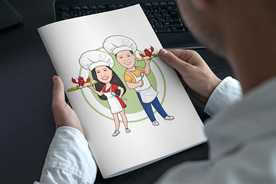 Cartoon couple chef 3d abrang animation branding cartoon cartoon character design design character fiverr graphic design graphicart illustration logo motion graphics ui