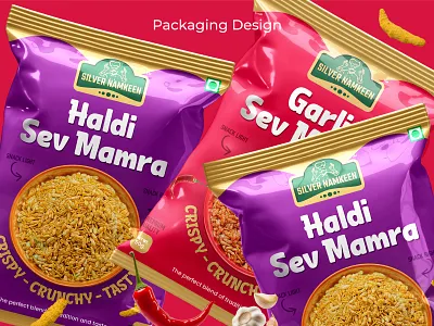 Silver Namkeen - Packaging Design branding food label namkeen package packaging design pouch design snack