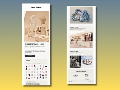 Modern Fashion Email Templates animation branding canva design email design email marketing email template design graphic design klaviyo klaviyo flows mailchimp