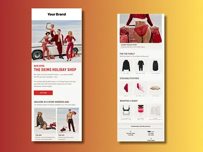Holiday Fashion Email Banners canva design email design email marketing email template design klaviyo klaviyo flows mailchimp
