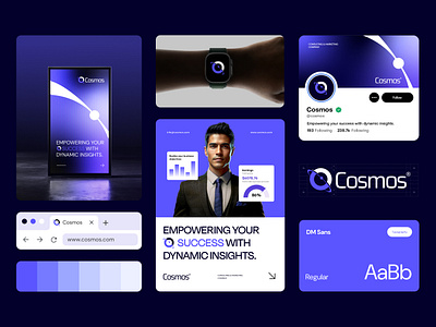 Cosmos - Consulting and Marketing Company Rebrand animation brand identity design clean interface creative branding digital product design freelance visual designer graphic design interaction design logo design luxury branding minimal logo mobile app design modern branding product design uiux designer user experience visual identity web design website redesign
