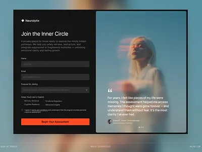 Sign up screen UI design landing page design sign up screen sign up screen design ui ui design ux design visual design web design website design