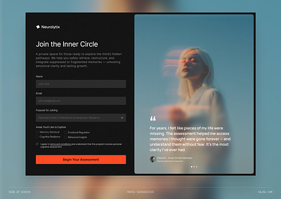 Sign up screen UI design landing page design sign up screen sign up screen design ui ui design ux design visual design web design website design