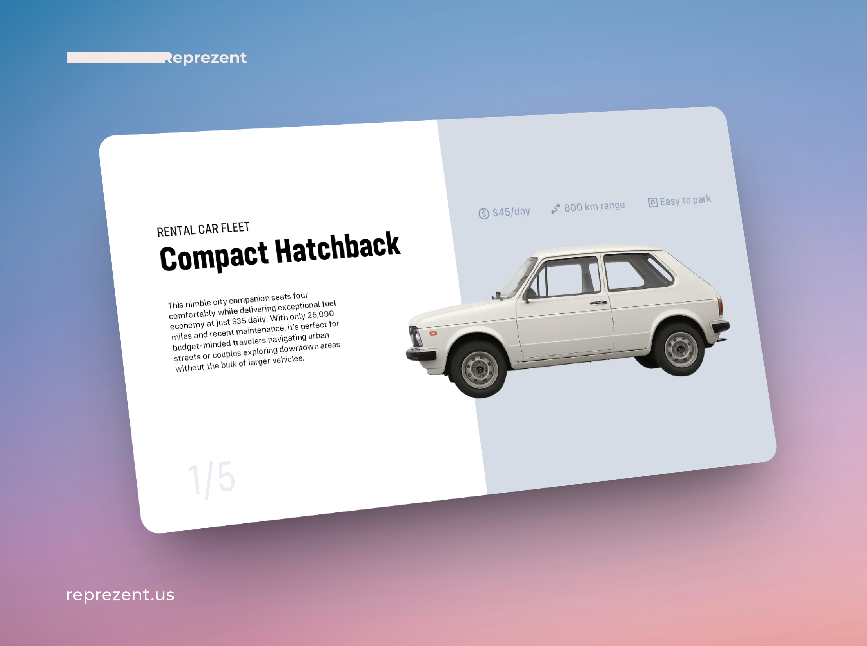 Catalog Slide. Vintage car car catalogue company presentation deck design design google slides graphic design keynote pitch deck pitch deck design power point powerpoint presentation presentation design presentation layout typography