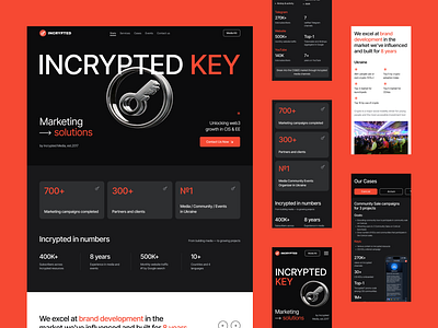 Incrypted KEY web3 marketing agency lending page agency bitcoin blockchain crypto cryptocurrency ethereum incrypted key landing landingpage marketing ui web3