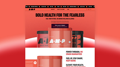 A.M.P. LP Design with Studio Hiraya landing page ui ux web design