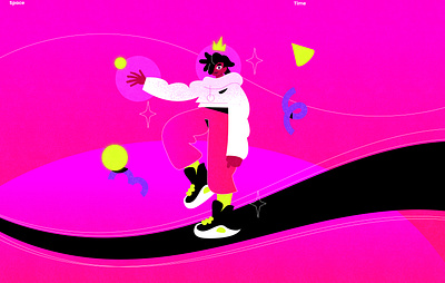 Orbit Styleframes 2d animation art characterdesign design illustration motion graphics styleframe ui vectorart