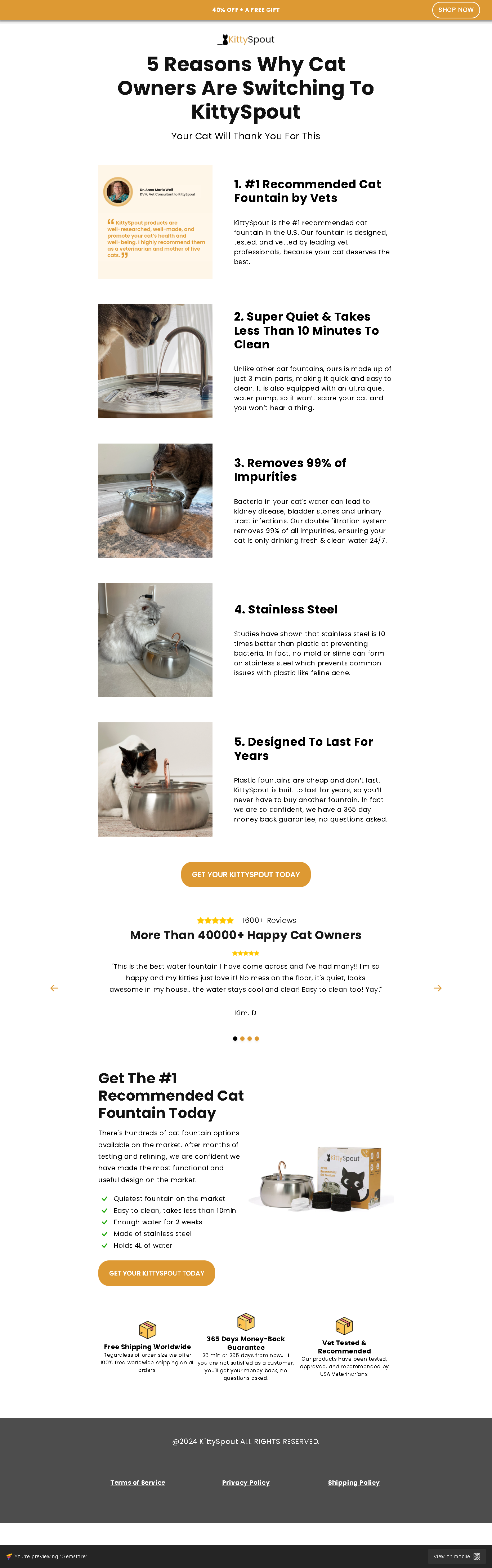 KittySpout on gempages gempages gempages funnel gempages landing page gempages sales page gempages template shopify shopify gempages shopify sales page