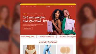 Aura LP Design with Studio Hiraya landing page ui ux web design