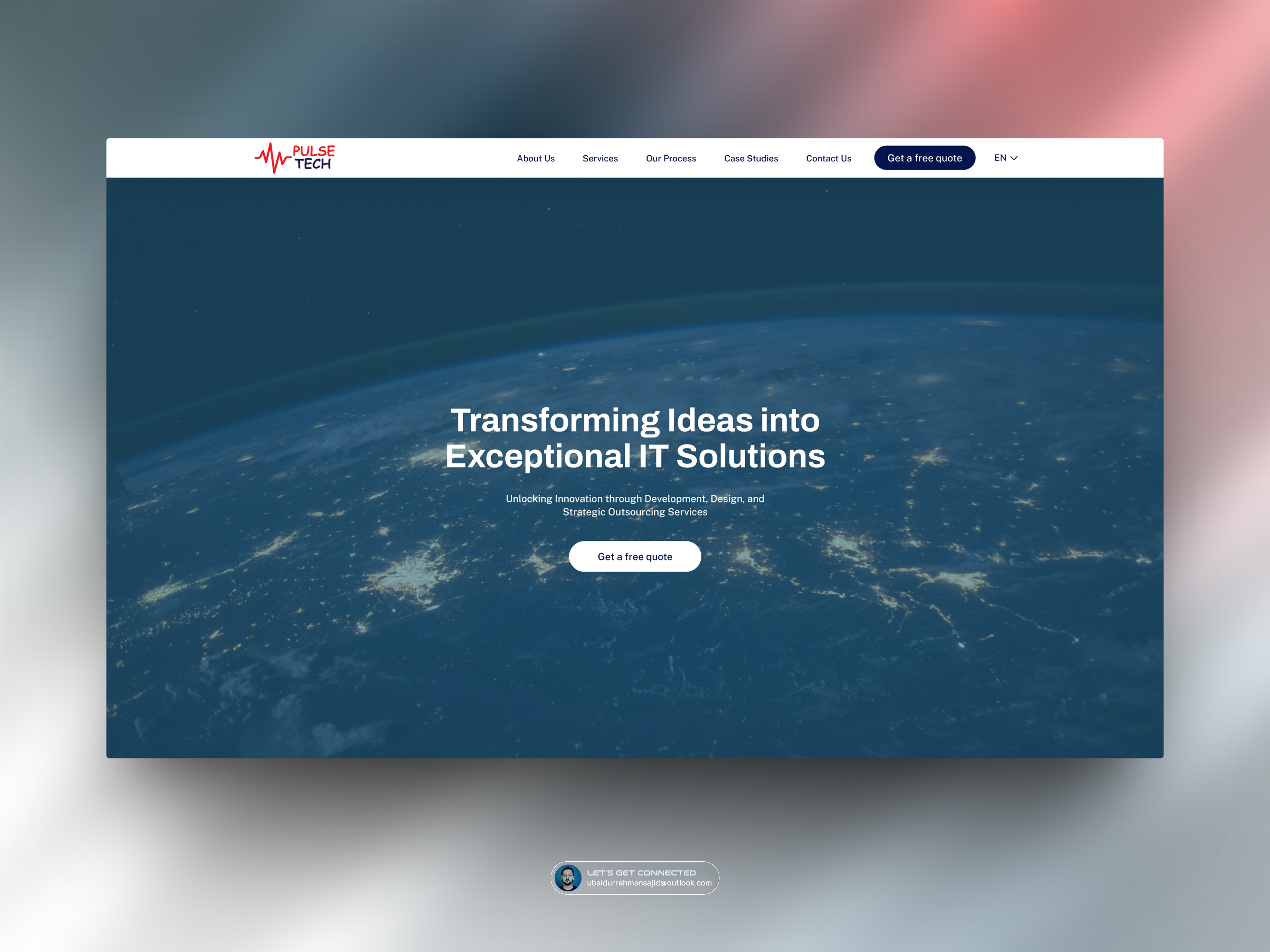 PulseTech UI/UX & Web Design Project design graphic design landing page design ui ux ux design website design