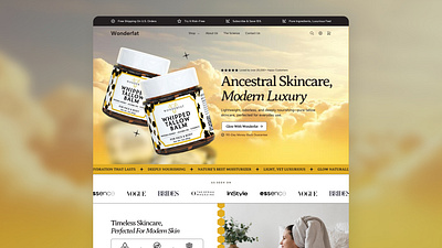 Wonderfat LP Design with Studio Hiraya landing page ui ux web design