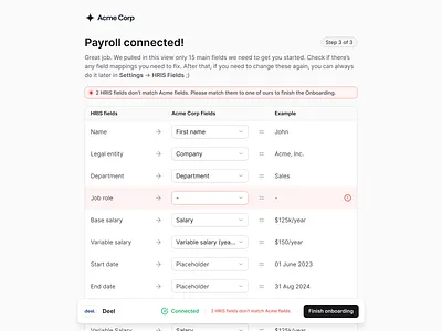 Field mapping error state apollo crm deel error error state excel field mapping finance financial forecast hris hubspot integration mapping onboarding outreach saas salesforce sdr step by step zoominfo