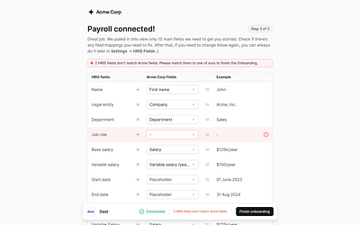 Field mapping error state apollo crm deel error error state excel field mapping finance financial forecast hris hubspot integration mapping onboarding outreach saas salesforce sdr step by step zoominfo