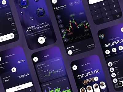 Crypto Wallet & Trading App app app design crypto crypto app crypto currency crypto design crypto trading cryptocurrency defi design mobile mobile app trading ui ux