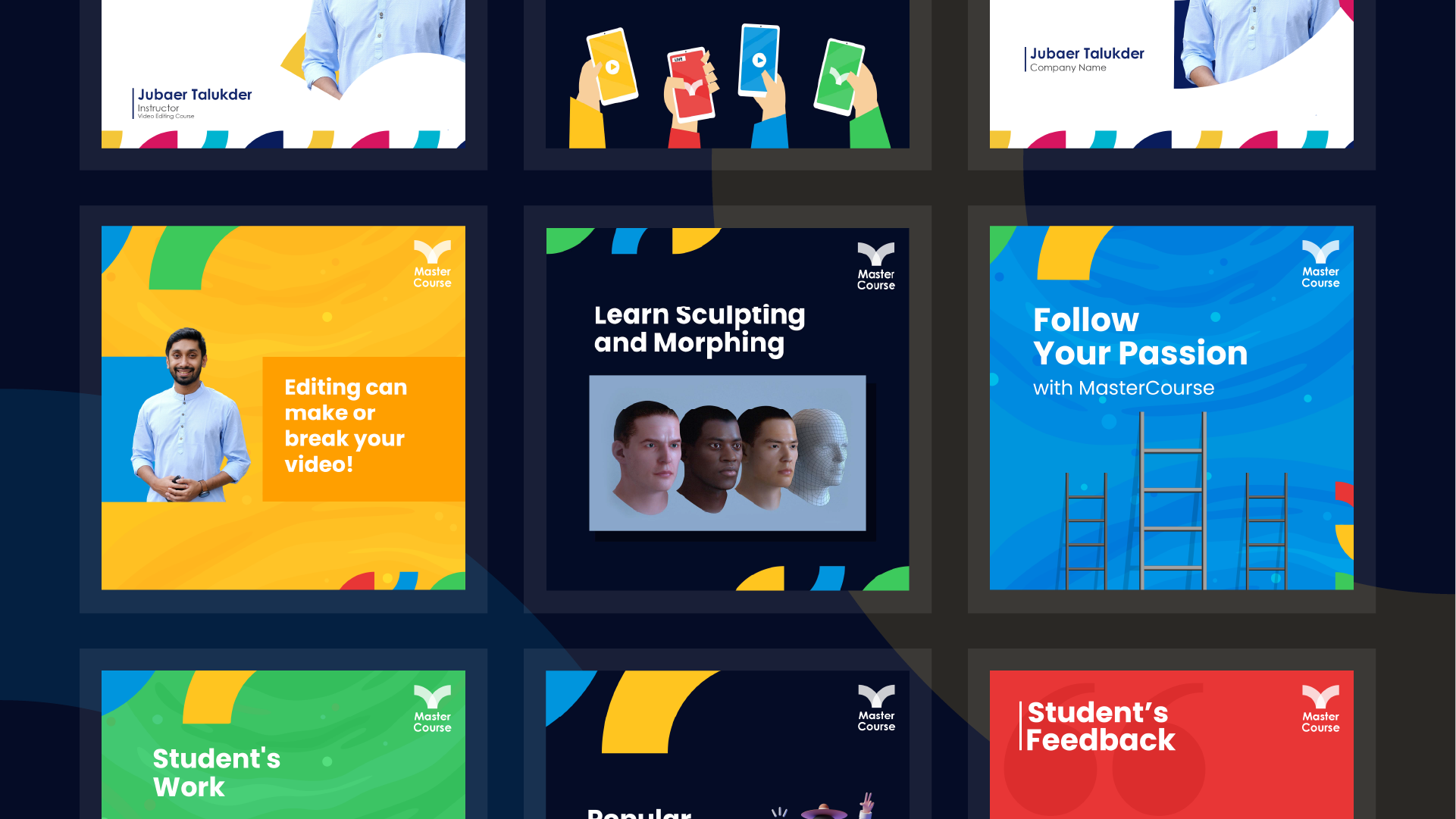 Minimal Social Media Design branding course promotional instagram ads social media banner social media cover social media design social media guideline social media post social media poster thumbnail