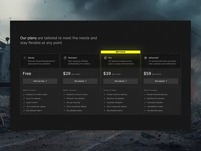Pricing UI pricing ui ux