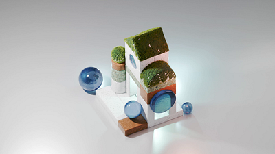 Key visual for a science festival. 3d branding illustration motion graphics