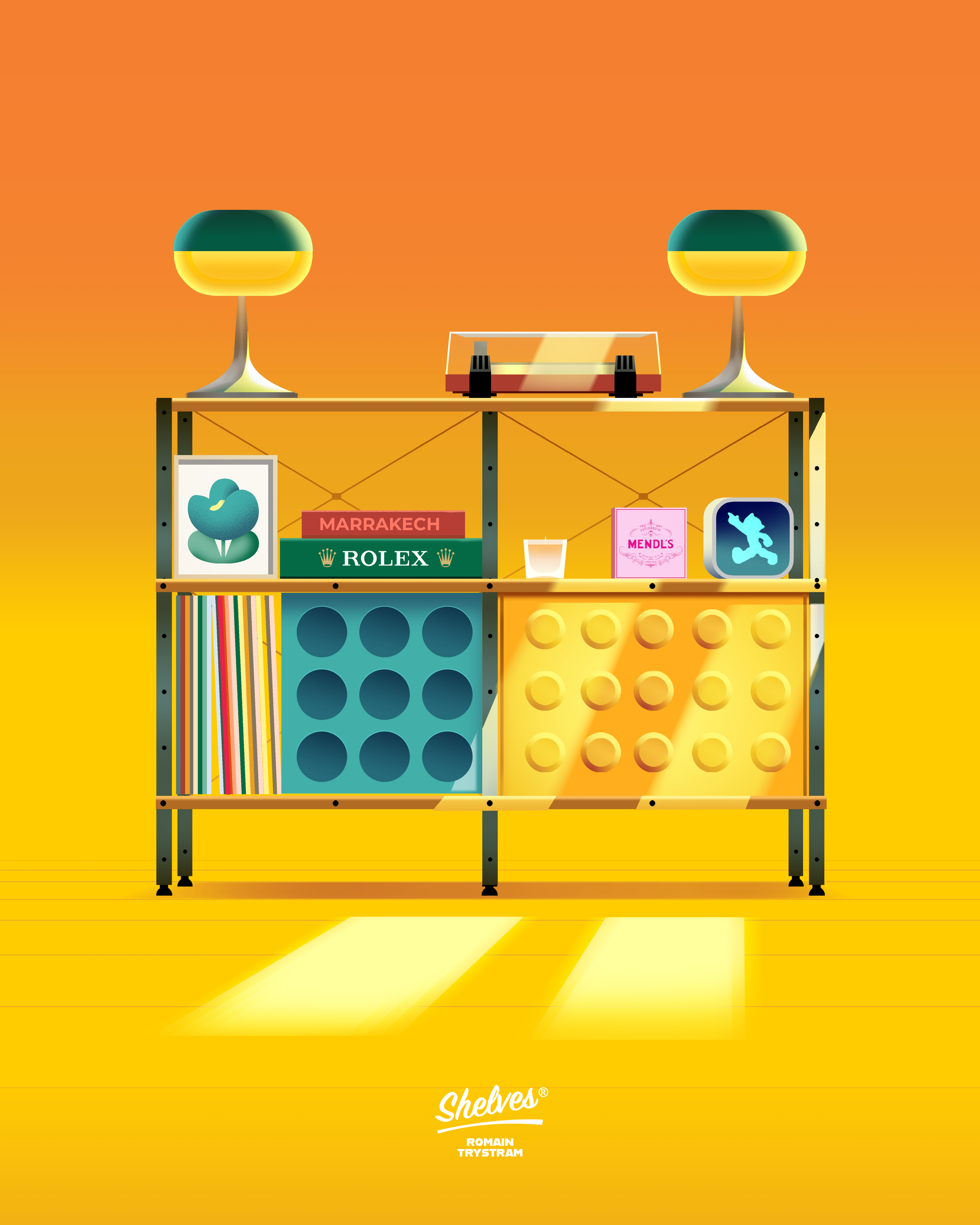 Shelves #1 branding design furniture illustration shelves