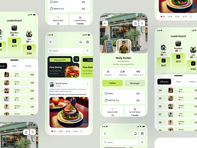 Discover & Rate Your Favorite Restaurants app concept app exploration app interface app ui clean u food app food review minimal design mobile app mobile design mobile ui rating app restaurant app review app ui design uiux design user interface ux design