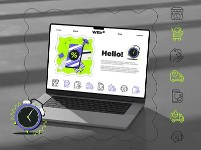 Web & Mobile App Illustrations hero image