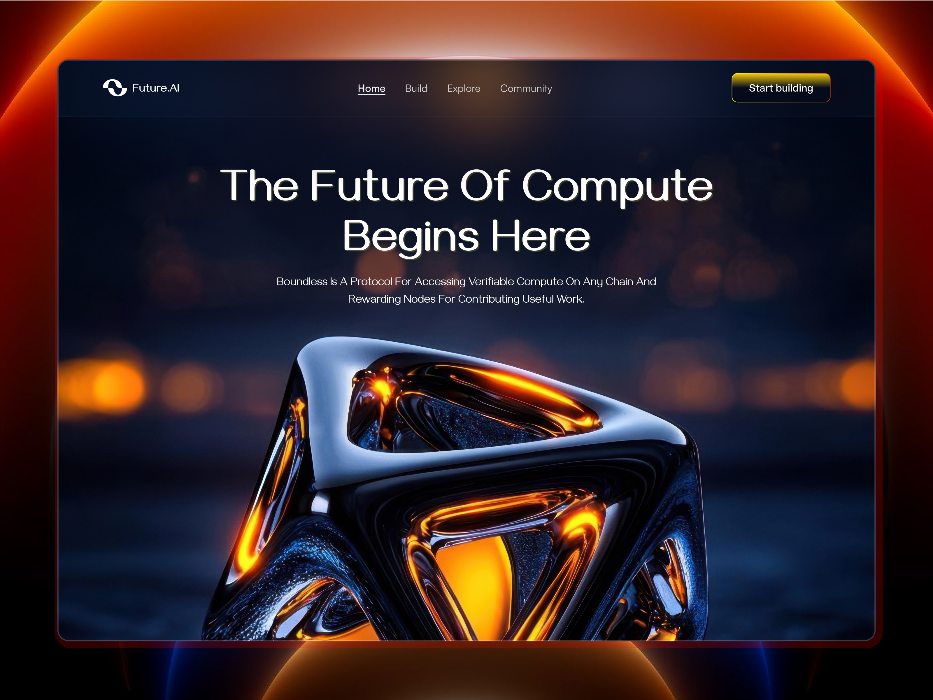 Future ai - AI landing page 3d design 3d illustration 3d landing page 3d website 4d ai 3d ai landing page ai website design blockchain ai crypto ai landing page design web design web3 ai